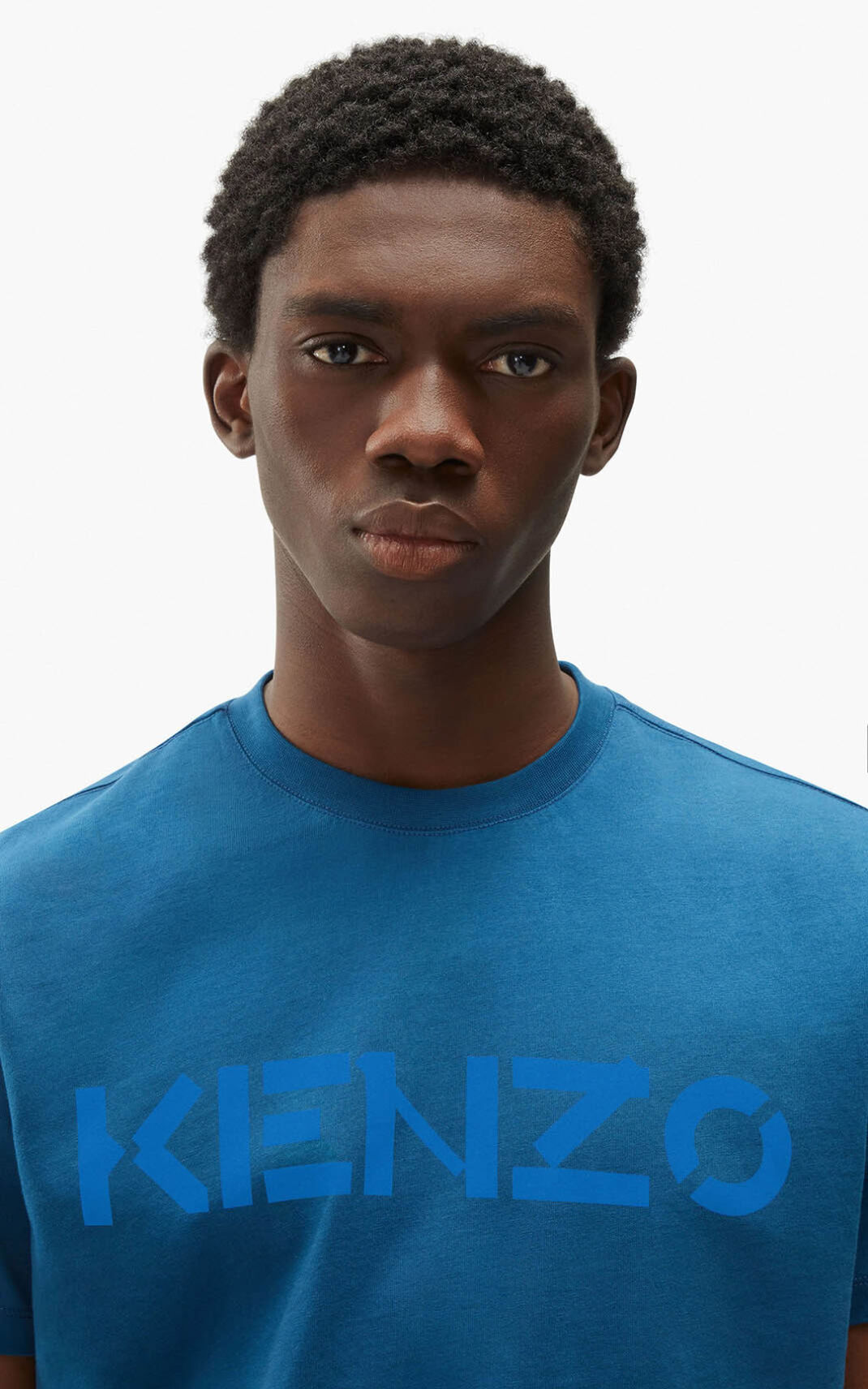 Camisetas Kenzo Logo Hombre Azules - SKU.0339306